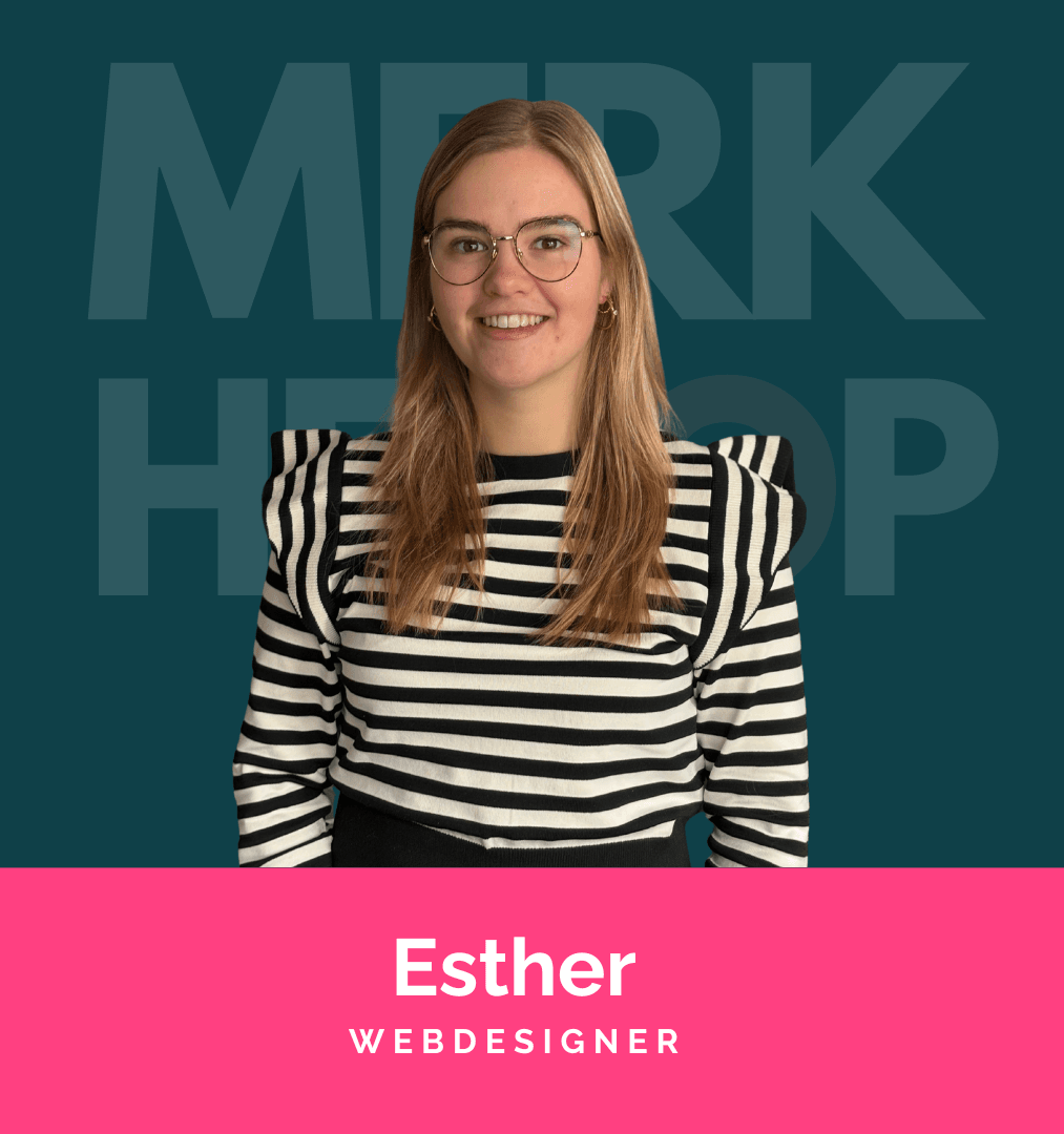 Portretfoto op de "Over ons" pagina – Maak kennis met Esther
